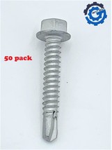 EAF841 #14 Hex Washer Head Self Drilling Sheet Metal Tek Screws Stainless Ste... - $28.01