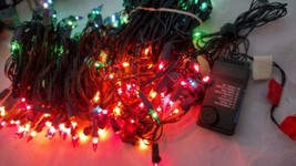 Lot 3 Vintage Christmas Tree Lightbulb Strands (2) Motion Control - 1 extra long - £27.53 GBP