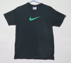 VTG 90s Big Nike Center Swoosh Short Sleeve Black T Shirt USA White Tag Sz M - £18.28 GBP