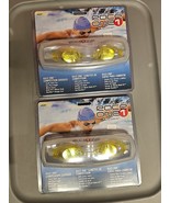 Lot Of 2 Competition Swimming Goggles Race 1 One New storage case Adult ... - $36.51 CAD