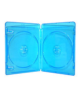 50 New 12Mm 2-Disc Double Blue Blu-Ray Dvd Cd Disc Case Movie Box - £62.95 GBP