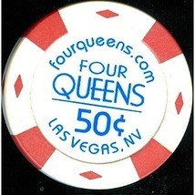 Four Queens Hotel Las Vegas 50 cent Casino Chip - £3.95 GBP