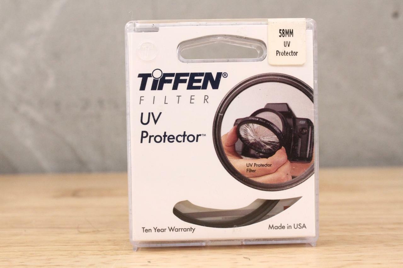 SLR Photography TIFFEN 58mm Camera lens Filter UV Protector in Original Case - $11.39