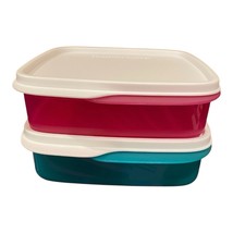 Tupperware Lunch It Containers Fuchsia Pink &amp; Teal NEW BPA 7503 NEW - $19.60