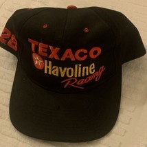 VTG 90’s Texaco Havoline Racing Hat Cap Black Snapback NASCAR #28 Ernie ... - £6.43 GBP