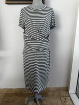 Brunello Cucinelli Cotton Jersey Knit Striped Dress Sz 3XL NEW - £391.03 GBP