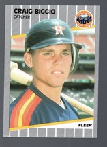 Craig Biggio 1989 Fleer Glossy #353 RC - $5.10