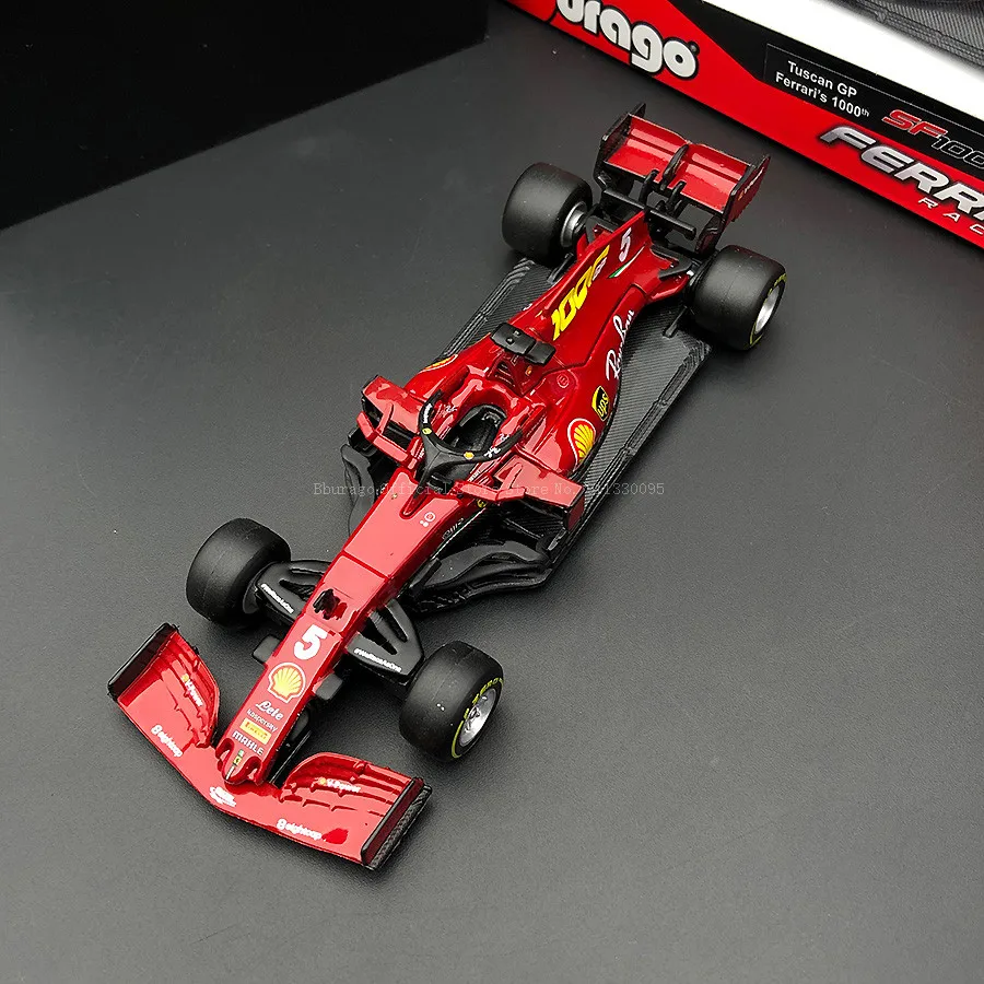 Play Bburago 1:43 2021 Ferrari F1 SF21 #55 Carlos Sainz Alloy Luxury Vehicle Die - £45.42 GBP