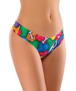 Mememe Pride Hearts Printed Thong - $21.94 CAD