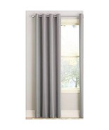 Curtain Panel 54&quot;W x 84&quot;L Gray Energy Efficient Silver Grommet Top Room ... - £19.90 GBP