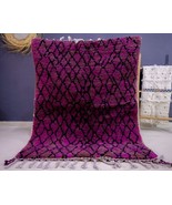 Handmade Purple Moroccan Rug - Vintage Berber Wool Carpet - Boho Natura ... - £193.86 GBP