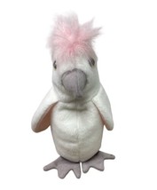 TY Beanie Babies KuKu Parrot White and Pink  8 inches Vintage - £5.78 GBP