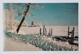 Postcard Chautauqua Lake In Winter Western New York&#39;s Center Of Winter Sports - $4.79