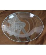 DOROTHY THORPE MID-CENTURY SAND CARVED IRIS EGG SHAPED TRAY/PLATTER NEW ... - $25.00