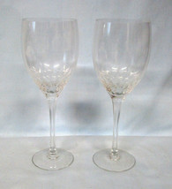 Orrefors Crystal Claret Wine Glass Goblet 7 3/8&quot; Tall, Pair - £30.04 GBP