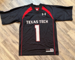 Texas Tech Black Out Football Jersey #1 By Under Armour Size S - £15.54 GBP