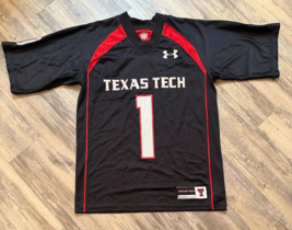 Texas Tech Black Out Football Jersey #1 By Under Armour Size S - £15.22 GBP