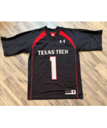 Texas Tech Black Out Football Jersey #1 By Under Armour Size S - £15.13 GBP