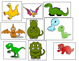 9 Dinosaur Stickers, Party Supplies, Decorations, Favors, Gifts, Labels - $11.99