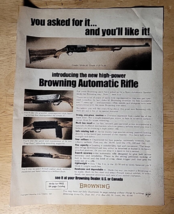Original Vintage Ad Browning Automatic Rifle 1967 - £6.75 GBP