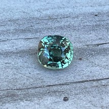 Natural Green Sapphire | Cushion Cut | 1.05 Carat | 5.45x5.10 mm | Engagement Ri - £492.56 GBP