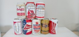 Budweiser Beer Can Lot of 8 Millenium Throwback Dale Jr NASCAR Fort Collins - £30.20 GBP