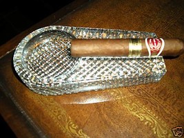 Details about   beautiful clear glass cigar ashtray 6.5" L x 3.25" W - £59.01 GBP