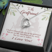 To My Girlfriend One in Million Forever Necklace w Message Card - £45.80 GBP+