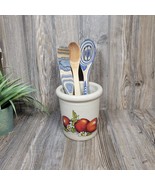 Vintage Shaker n Thangs Pottery Apple Crock, Utensil Holder, Planter - £27.30 GBP