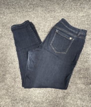 Simply Vera Vera Wang Jeans Womens 14 Regular Skinny Blue Denim Dark Was... - $18.01