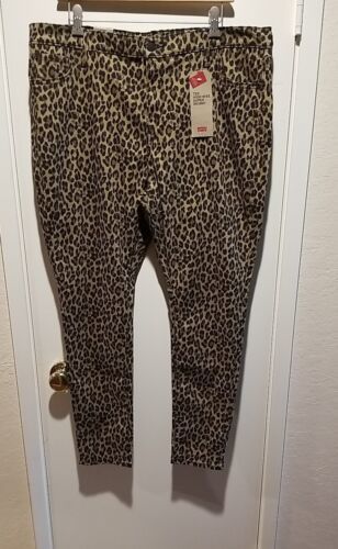 Levi&#39;s Women&#39;s 18W Brown Leopard Coin Pocket 720 High Rise Super Skinny ... - $35.64