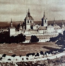 Palace Of The Escorial Madrid Spain Castle 1920s Europe Architecture Grn... - $39.99