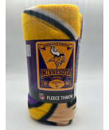 Minnesota Vikings Fleech 50x60 Inch Polyester Throw Blanket - $28.04