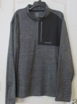 G.H. Bass Mixed Media Long Sleeve 1/4 Zip Pullover Gray Spacedye Mens Sz... - $399.85 MXN