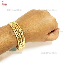 Fine Jewelry Hallmark 18 Kt Real Solid Yellow Gold Men&#39;s Bracelet 28 -38... - £3,833.05 GBP