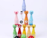 13 pieces wooden bowling set kids garden toy for indoor and outdoor sports games thumb155 crop