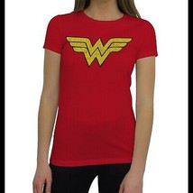 Wonder Woman Distressed Symbol T-Shirt for Women Red - $34.98