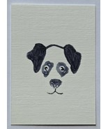 ACEO Original Art Black and White Dog Watercolor Painting on Paper - €4,29 EUR