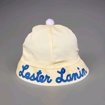Lester Lanin Orchestra Bucket Hat w/Blue Lettering White Pom Pom On Top - $64.35