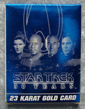 1996 Commemorative Star Trek 30 Years 23kt Gold Trading Card #1917 by SkyBox - £35.24 GBP