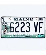2017 United States Maine Vacationland Passenger License Plate 6223 VF - $267.21 MXN