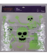 Haunted Living Halloween Gel Window Clings Skeleton Skull Halloween Deco... - £7.07 GBP