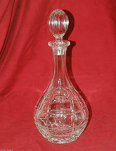 Vintage Imperial Estate Crystal Decanter Carafe w Stopper Man Cave Offic... - £30.96 GBP