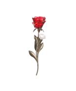   Single Red Rose Candle Wall Sconce - £18.50 GBP