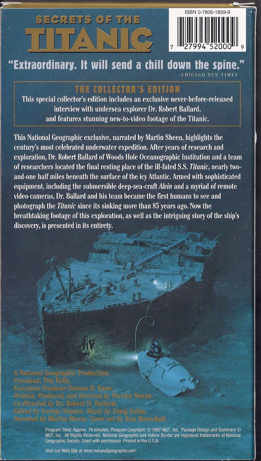 Secrets Of The Titanic National Geographic and 12 similar items 