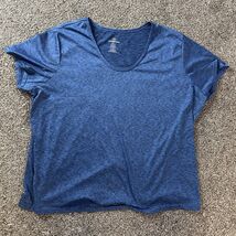 Real Essentials Women’s Scoop Neck T-shirt Tee Size 2X Blue - €6,84 EUR