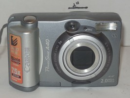 Canon PowerShot A40 2.0MP Digital Camera Silver - £26.81 GBP