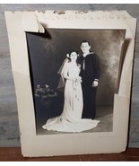 Wedding Photograph Bride Groom Beautiful Lukas of Paterson Vintage Ephem... - $18.53