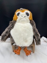 Star Wars Galaxys Edge Plush Porg Disney Talks Flaps Wings Tested Working Tags - £31.12 GBP