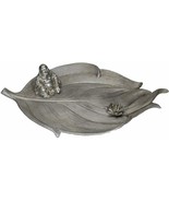 Feng Shui Zen Hotei Laughing Buddha With Lotus Flower Incense Holder Fig... - $410.30 MXN